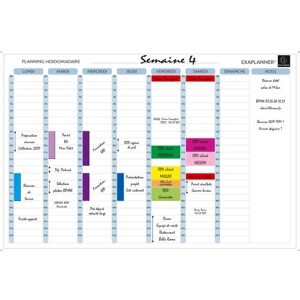 Exacompta Planning hebdo magnétique 90x59cm vendu en kit avec de nombreux accessoires - Publicité Exacompta Planning hebdo magnétique 90x59cm vendu en kit avec de nombreux accessoires - Publicité