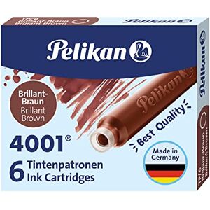 Pelikan Cartouches d'encre 4001, étui avec 6 cartouches TP6, brun - Publicité