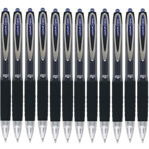 uni-ball Uni Ball Uni Mitsubishi Pencil Stylo Roller Gel Longue Durée Signo 207 UMN207 Grip Antidérapant Pointe Acier 0,7 mm Écriture Moyenne Séchage Rapide Encre Bleue Lot de 12 - Publicité uni-ball Uni Ball Uni Mitsubishi Pencil Stylo Roller Gel Longue Durée Signo 207 UMN207 Grip Antidérapant Pointe Acier 0,7 mm Écriture Moyenne Séchage Rapide Encre Bleue Lot de 12 - Publicité