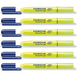Staedtler Lot de 6 Surligneurs "Textsurfer gel" Tracé 3 mm Jaune - Publicité Staedtler Lot de 6 Surligneurs "Textsurfer gel" Tracé 3 mm Jaune - Publicité