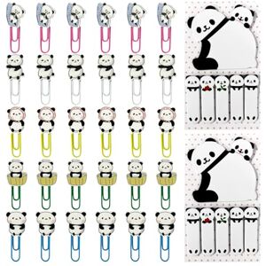 COACOM 30 Morceaux De Trombone Panda Et 2 Ensembles De Postes De Panda, Jolie Papeterie De Dessins Animés, Adapté À La Maison, À L'École, Au Bureau. Publicité COACOM 30 Morceaux De Trombone Panda Et 2 Ensembles De Postes De Panda, Jolie Papeterie De Dessins Animés, Adapté À La Maison, À L'École, Au Bureau. Publicité