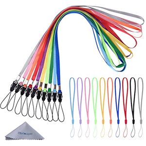 Wisdompro Lot de 20 Cordons colorés pour Poignet/Cou pour clés USB, clés, Porte-clés, Badge d'identité, Jeu vidéo Longueur : 17,8 cm/43,2 cm, Couleurs Assorties. Publicité Wisdompro Lot de 20 Cordons colorés pour Poignet/Cou pour clés USB, clés, Porte-clés, Badge d'identité, Jeu vidéo Longueur : 17,8 cm/43,2 cm, Couleurs Assorties. Publicité