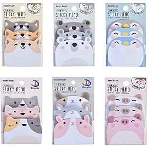 Qanye 6 Blocs 270 Feuilles Notes Adhésives en Forme Animaux, Feuillets Autocollants, Self-sticky Notes, Sticky Notes Memo, 6 Spécifications, Mémo pour le Bureau de L'école à la Maison - Publicité Qanye 6 Blocs 270 Feuilles Notes Adhésives en Forme Animaux, Feuillets Autocollants, Self-sticky Notes, Sticky Notes Memo, 6 Spécifications, Mémo pour le Bureau de L'école à la Maison - Publicité