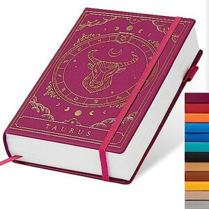 TIEFOSSI Constellations Carnet de notes A5 à couverture rigide à pointillés 100 g/m² 400 pages Papier à lettre pour femmes, hommes, adolescents (Taurus) - Publicité TIEFOSSI Constellations Carnet de notes A5 à couverture rigide à pointillés 100 g/m² 400 pages Papier à lettre pour femmes, hommes, adolescents (Taurus) - Publicité