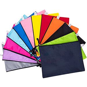 Zillary 12 Pièces A4 Pochette Document Étanche en Tissu Oxford pour L'école, le Bureau, les Devoirs, les Cosmétiques, le Stockage des Reçus - Publicité Zillary 12 Pièces A4 Pochette Document Étanche en Tissu Oxford pour L'école, le Bureau, les Devoirs, les Cosmétiques, le Stockage des Reçus - Publicité