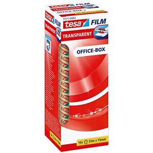 Tesa film Ruban Adhésif Transparent Résistant au Vieillissement et au Déchirement Rubans avec grande adhérence, 33 m x 15 mm Pack de 10 Rubans - Publicité Tesa film Ruban Adhésif Transparent Résistant au Vieillissement et au Déchirement Rubans avec grande adhérence, 33 m x 15 mm Pack de 10 Rubans - Publicité