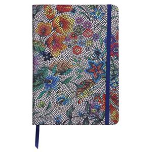 Clairefontaine 400120C Carnet de Notes A5, Couverture Souple en Véritable Cuir 144 Pages Lignées, Céleste Fleurs multicolores - Publicité Clairefontaine 400120C Carnet de Notes A5, Couverture Souple en Véritable Cuir 144 Pages Lignées, Céleste Fleurs multicolores - Publicité