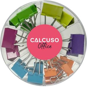 CALCUSO Clips Multifonctions : Clips colorés et Robustes pour Usage Scolaire/Bureau, 26 pièces, 6 Couleurs - Publicité CALCUSO Clips Multifonctions : Clips colorés et Robustes pour Usage Scolaire/Bureau, 26 pièces, 6 Couleurs - Publicité