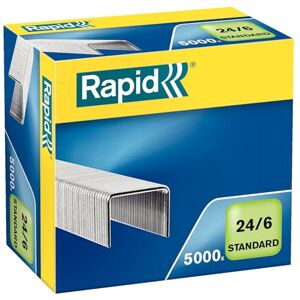 Rapid Agrafes 24/6 mm standard galvanisées 10 x 5000 pièces 24859800 - Publicité Rapid Agrafes 24/6 mm standard galvanisées 10 x 5000 pièces 24859800 - Publicité