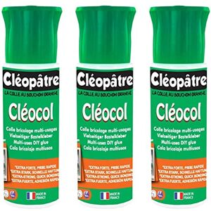 Cléopâtre Colle Extra Forte en 25 gr Polyvinyl Liquide Transparent Moyenne à élevée 30 minutes Non résistant à l'eau Colle 3 tubes de 25 gr - Publicité Cléopâtre Colle Extra Forte en 25 gr Polyvinyl Liquide Transparent Moyenne à élevée 30 minutes Non résistant à l'eau Colle 3 tubes de 25 gr - Publicité