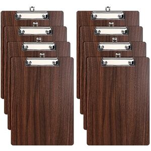 DONGLI A4 Porte Blocs en Bois, 8 Pièces Porte-Bloc avec Pince,Planchettes à Pince Porte-Formulaires Clipboard - Publicité DONGLI A4 Porte Blocs en Bois, 8 Pièces Porte-Bloc avec Pince,Planchettes à Pince Porte-Formulaires Clipboard - Publicité