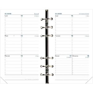 QUO VADIS 1 Recharge pour Organiseur Timer 17 Horizontal Format 10 x 17 cm 16 mois : Septembre 2026 à Décembre 2027 - Publicité QUO VADIS 1 Recharge pour Organiseur Timer 17 Horizontal Format 10 x 17 cm 16 mois : Septembre 2026 à Décembre 2027 - Publicité