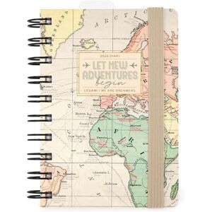LEGAMI Agenda journalier en spirale petit 2026, voyage, 12 mois, petit, fermeture avec élastique, journal de janvier 2026 à décembre 2026, en papier FSC certifié, 8,5 x 13 cm - Publicité LEGAMI Agenda journalier en spirale petit 2026, voyage, 12 mois, petit, fermeture avec élastique, journal de janvier 2026 à décembre 2026, en papier FSC certifié, 8,5 x 13 cm - Publicité
