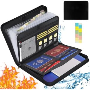 Ixydor Trieur A4 Ignifuge Trieur Document, Trieur Document Valise Résiste à 2000°F Revêtement de Silicone,13 Compartiments, Organisateur de Documents Imperméable Trieur pour Documents, Passeport et Plus - Publicité Ixydor Trieur A4 Ignifuge Trieur Document, Trieur Document Valise Résiste à 2000°F Revêtement de Silicone,13 Compartiments, Organisateur de Documents Imperméable Trieur pour Documents, Passeport et Plus - Publicité