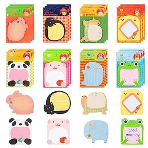 YAKLEE Note Autocollante d’Animaux, 640 PCS Note Adhésive Colorée, 8 Motifs Sticky Notes Pastel, Note Autocollante Mignonne Fantaisie, papeterie pour bureau école livre blocs mémo, convient aux enfants - Publicité YAKLEE Note Autocollante d’Animaux, 640 PCS Note Adhésive Colorée, 8 Motifs Sticky Notes Pastel, Note Autocollante Mignonne Fantaisie, papeterie pour bureau école livre blocs mémo, convient aux enfants - Publicité