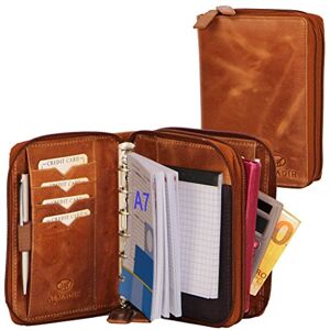 ALMADIH portfolio duo format A7 en cuir vachette avec 2 pochettes fermeture éclair, calendrier 2025 + bloc-notes inclus, marron deluxe Porte documents Chemise de dossier Organiseur Portefolio - Publicité ALMADIH portfolio duo format A7 en cuir vachette avec 2 pochettes fermeture éclair, calendrier 2025 + bloc-notes inclus, marron deluxe Porte documents Chemise de dossier Organiseur Portefolio - Publicité