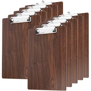 SEUNMUK Lot de 10 porte-blocs en bois A4 avec trou de suspension et support en métal pour papier, document et menu - Publicité SEUNMUK Lot de 10 porte-blocs en bois A4 avec trou de suspension et support en métal pour papier, document et menu - Publicité
