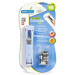 Rapesco Supaclip 150 recharge coloré Clips 25 Clips en acier inoxydable. Bleu pastel (Powder Blue) 25 - Publicité Rapesco Supaclip 150 recharge coloré Clips 25 Clips en acier inoxydable. Bleu pastel (Powder Blue) 25 - Publicité