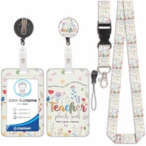 Viojrlly Porte Badge avec Cordon Tour De Cou avec Porte-Cartes, Porte Cartes avec Enrouleurs de Badge Rétractable, Détachable Lanyard, Swivel Lobster Clasp, pour porte badges d'Identification (Fleur-7) - Publicité Viojrlly Porte Badge avec Cordon Tour De Cou avec Porte-Cartes, Porte Cartes avec Enrouleurs de Badge Rétractable, Détachable Lanyard, Swivel Lobster Clasp, pour porte badges d'Identification (Fleur-7) - Publicité