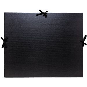 Exacompta Réf. 25738E 1 carton à dessin kraft noir vernis avec rubans tissu dos et coins toilés garde noire dimensions 32 x 45 cm format à classer A3 couleur noir - Publicité Exacompta Réf. 25738E 1 carton à dessin kraft noir vernis avec rubans tissu dos et coins toilés garde noire dimensions 32 x 45 cm format à classer A3 couleur noir - Publicité