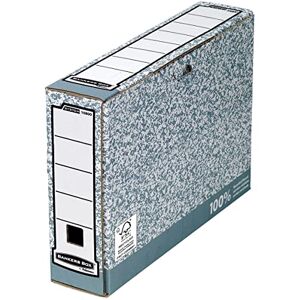 Fellowes 1080001 Boite d'Archives Banker Box System A4 Montage Automatique Dos de 8cm Gris - Publicité Fellowes 1080001 Boite d'Archives Banker Box System A4 Montage Automatique Dos de 8cm Gris - Publicité