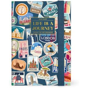LEGAMI Agenda journalier photographique petit 2026, Travel Stickers, 12 mois, fermeture avec élastique, journal de janvier 2026 à décembre 2026, en papier FSC certifié, 9,5 x 13,5 cm - Publicité LEGAMI Agenda journalier photographique petit 2026, Travel Stickers, 12 mois, fermeture avec élastique, journal de janvier 2026 à décembre 2026, en papier FSC certifié, 9,5 x 13,5 cm - Publicité