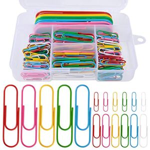MengH-SHOP Trombones Ensemble Stationnaire Trombones Colorés Petits Moyens Grands Trombones 28mm, 50mm, 100mm pour Papiers, Ecoles, Fournitures de Bureau 250 Pièces - Publicité MengH-SHOP Trombones Ensemble Stationnaire Trombones Colorés Petits Moyens Grands Trombones 28mm, 50mm, 100mm pour Papiers, Ecoles, Fournitures de Bureau 250 Pièces - Publicité