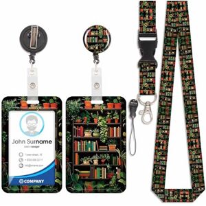 Viojrlly Porte Badge avec Cordon Tour De Cou avec Porte-Cartes, Porte Cartes avec Enrouleurs de Badge Rétractable, Détachable Lanyard, Swivel Lobster Clasp, pour porte badges d'Identification (Bibliothèque-2) - Publicité Viojrlly Porte Badge avec Cordon Tour De Cou avec Porte-Cartes, Porte Cartes avec Enrouleurs de Badge Rétractable, Détachable Lanyard, Swivel Lobster Clasp, pour porte badges d'Identification (Bibliothèque-2) - Publicité