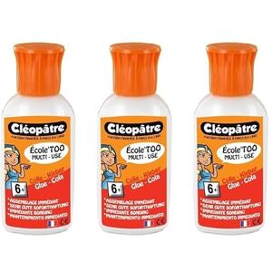 Cléopâtre Lot de 3 Colles liquide École'too en 60 gr - Publicité Cléopâtre Lot de 3 Colles liquide École'too en 60 gr - Publicité