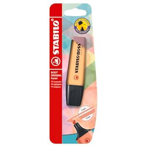 STABILO BOSS ORIGINAL Pastel Surligneur blister x 1 sorbet abricot - Publicité STABILO BOSS ORIGINAL Pastel Surligneur blister x 1 sorbet abricot - Publicité