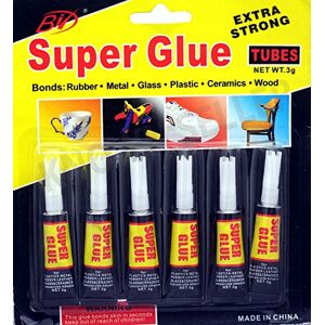 SystemsEleven Super Colle extra forte. . 6 unité de qualité supérieure, pour verre, plastique, caoutchouc, papier. Publicité SystemsEleven Super Colle extra forte. . 6 unité de qualité supérieure, pour verre, plastique, caoutchouc, papier. Publicité