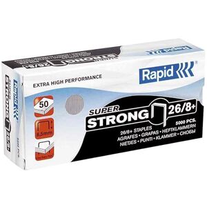 Rapid Lot de 3 Boites de 1000 Agrafes Super Strong 26/8+ Galvanisées - Publicité Rapid Lot de 3 Boites de 1000 Agrafes Super Strong 26/8+ Galvanisées - Publicité