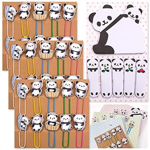 pandaonly Marque-Pages Trombone Panda 30 Pièces Ensemble de 3 Clips Mignons Avec 1 Feuille de Notes Autocollantes Amusant Planificateur Clips d'Animal Pour Cadeau Étudiants - Publicité pandaonly Marque-Pages Trombone Panda 30 Pièces Ensemble de 3 Clips Mignons Avec 1 Feuille de Notes Autocollantes Amusant Planificateur Clips d'Animal Pour Cadeau Étudiants - Publicité