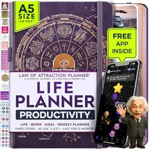Freedom Mastery Planificateur de vie – Planificateur hebdomadaire et mensuel non daté, un voyage de 12 mois pour augmenter la productivité, le bonheur et améliorer l'organisation Organiseur de vie, journal de - Publicité Freedom Mastery Planificateur de vie – Planificateur hebdomadaire et mensuel non daté, un voyage de 12 mois pour augmenter la productivité, le bonheur et améliorer l'organisation Organiseur de vie, journal de - Publicité