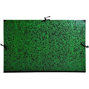 Exacompta Réf. 533400E 1 carton à dessin Annonay avec rubans tissu dos et coins toilés dimensions 75 x 105 cm format à classer B1 (707 x 1000 mm) couleur vert - Publicité Exacompta Réf. 533400E 1 carton à dessin Annonay avec rubans tissu dos et coins toilés dimensions 75 x 105 cm format à classer B1 (707 x 1000 mm) couleur vert - Publicité