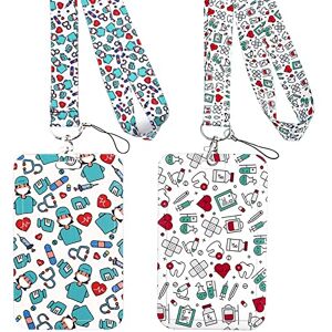 HOMEK 2 pièces Porte Badge Cordon Tour de Cou avec Porte-Cartes, Porte Badge Strap Neck pour Porte Badges d'Identification, Infirmières, Les Clés, Carte Bus, Exposition, Bureau - Publicité HOMEK 2 pièces Porte Badge Cordon Tour de Cou avec Porte-Cartes, Porte Badge Strap Neck pour Porte Badges d'Identification, Infirmières, Les Clés, Carte Bus, Exposition, Bureau - Publicité