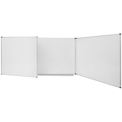 Bi-Office Tableau triptyque blanc émaillé Trio Maya NF 120 x 200 cm - Publicité Bi-Office Tableau triptyque blanc émaillé Trio Maya NF 120 x 200 cm - Publicité