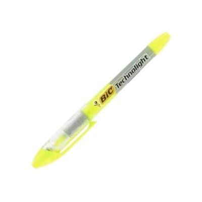 BIC Technolight Marqueur Jaune Fluorescent - Publicité BIC Technolight Marqueur Jaune Fluorescent - Publicité