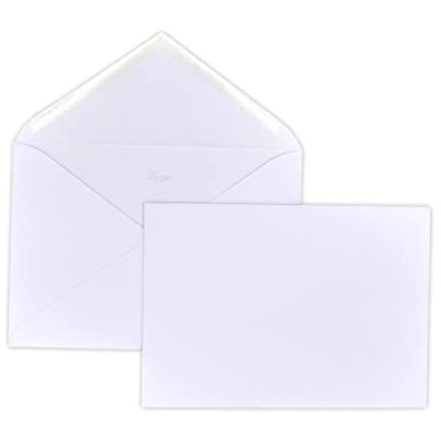 UNIVERS GRAPHIQUE lot de 10 Enveloppe Prestige épaisse pour carte de vœux, noël, invitation et mariage Patte Pointue gommée 162 x 229 mm C5 (format A5, A4 plié en 2) papier extra blanc 135g UGEVPRP174 - Publicité UNIVERS GRAPHIQUE lot de 10 Enveloppe Prestige épaisse pour carte de vœux, noël, invitation et mariage Patte Pointue gommée 162 x 229 mm C5 (format A5, A4 plié en 2) papier extra blanc 135g UGEVPRP174 - Publicité