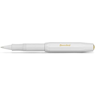 Kaweco Classic Sport Stylo à bille en gel avec mine de 0,7 mm pour gauchers et droitiers au design classique avec boule en céramique I Stylo gel 13,5 cm (blanc) - Publicité Kaweco Classic Sport Stylo à bille en gel avec mine de 0,7 mm pour gauchers et droitiers au design classique avec boule en céramique I Stylo gel 13,5 cm (blanc) - Publicité