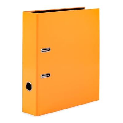 HERMA 20064 Classeur A4 orange fluo, 7 cm de large, motif de classeur à levier en carton avec impression intérieure pour l'école et le bureau, classeur à anneaux stable, pour garçons et filles - Publicité HERMA 20064 Classeur A4 orange fluo, 7 cm de large, motif de classeur à levier en carton avec impression intérieure pour l'école et le bureau, classeur à anneaux stable, pour garçons et filles - Publicité