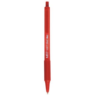 BIC Stylo à bille rétractable ® Soft Feel Clic Grip, 0,4 mm rot - Publicité BIC Stylo à bille rétractable ® Soft Feel Clic Grip, 0,4 mm rot - Publicité