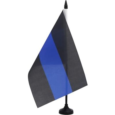 AZ FLAG Drapeau De Table Police Thin Blue Line 21x14 cm Petit Drapeau Mince Ligne Bleue De Bureau 100% Polyester Avec Hampe De 25cm Et Socle En Plastique Noir - Publicité AZ FLAG Drapeau De Table Police Thin Blue Line 21x14 cm Petit Drapeau Mince Ligne Bleue De Bureau 100% Polyester Avec Hampe De 25cm Et Socle En Plastique Noir - Publicité