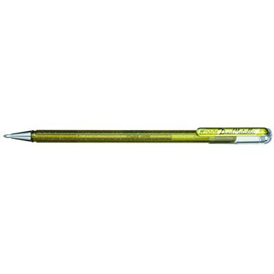 Pentel Lot de 12 K110 Hybrid Dual Metallic Roller gel métallisé Or - Publicité Pentel Lot de 12 K110 Hybrid Dual Metallic Roller gel métallisé Or - Publicité