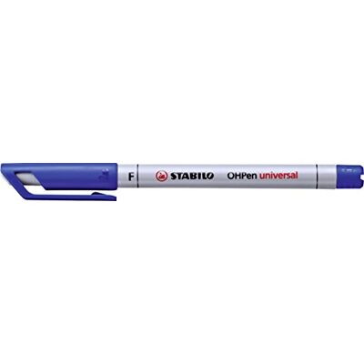 STABILO Marqueur effaçable- OHPen 1 marqueur pointe moyenne 0,7 mm bleu - Publicité STABILO Marqueur effaçable- OHPen 1 marqueur pointe moyenne 0,7 mm bleu - Publicité