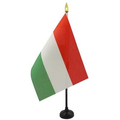 AZ FLAG Mini Drapeau Hongrie De Table 15x10 cm Drapeau Hongrois De Bureau 100% Polyester Avec Hampe Pointe Dorée 25cm - Publicité AZ FLAG Mini Drapeau Hongrie De Table 15x10 cm Drapeau Hongrois De Bureau 100% Polyester Avec Hampe Pointe Dorée 25cm - Publicité