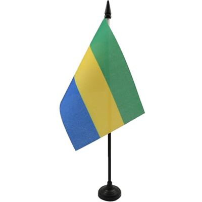 AZ FLAG Drapeau De Table Gabon 15x10 cm Mini Drapeau Gabonais De Bureau 100% Polyester Avec Hampe De 25cm Et Socle En Plastique Noir - Publicité AZ FLAG Drapeau De Table Gabon 15x10 cm Mini Drapeau Gabonais De Bureau 100% Polyester Avec Hampe De 25cm Et Socle En Plastique Noir - Publicité