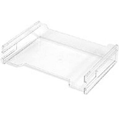 herlitz 1610393 Corbeille à courrier à l'italienne transparente et superposable A4 transparent - Publicité herlitz 1610393 Corbeille à courrier à l'italienne transparente et superposable A4 transparent - Publicité