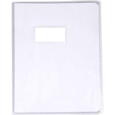 Calligraphe Lot de 20 Protège-cahier Cristal 17x22, PVC 12/100, transparent lisse, incolore - Publicité Calligraphe Lot de 20 Protège-cahier Cristal 17x22, PVC 12/100, transparent lisse, incolore - Publicité