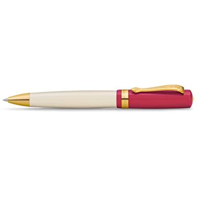 Kaweco Student 30's Blues Stylo à bille professionnel en acrylique de qualité supérieure Bordeaux et crème 13 cm - Publicité Kaweco Student 30's Blues Stylo à bille professionnel en acrylique de qualité supérieure Bordeaux et crème 13 cm - Publicité